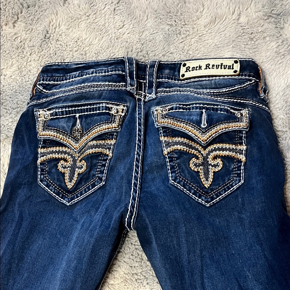 Rock Revival Women's Dark Blue Boot Cut Jeans